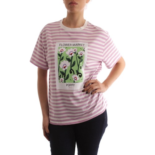 Textil Mulher T-Shirt mangas curtas Emme Marella ATZECO Rosa