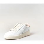 Mans Daymaster White And Silver Leather Sneakers