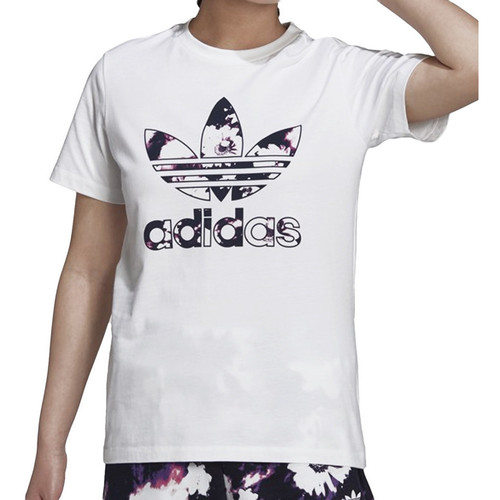 Textil Mulher T-Shirt mangas curtas adidas original Originals  Branco