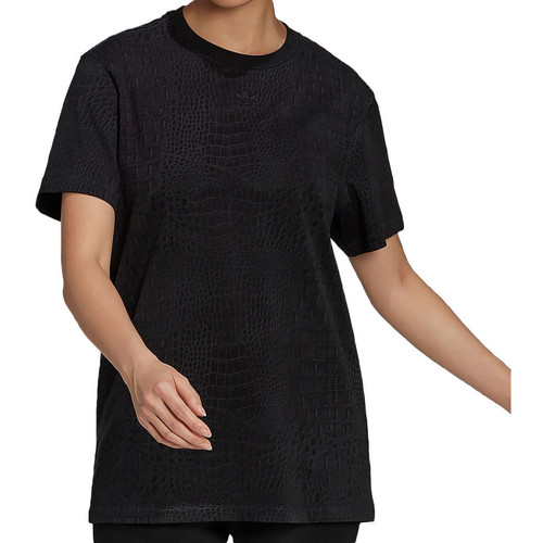 Textil Rapariga T-shirts e Pólos adidas table Originals  Preto