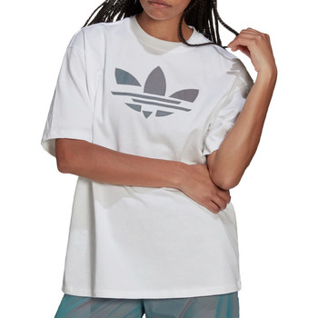 Textil Rapariga T-Shirt mangas curtas tires adidas Originals  Branco