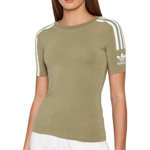 Textil Rapariga T-shirts e Pólos images adidas Originals  Verde