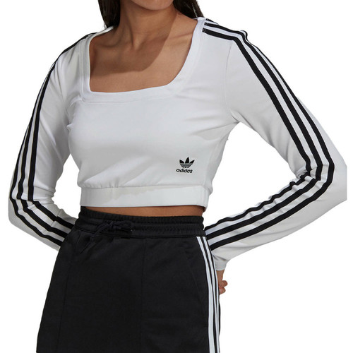 Textil Mulher Favourites adidas Essentials Studio Lounge 3-Stripes Sweatshirt Inactive adidas Originals  Branco
