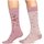 Acessórios Meias Jimmy Lion Calcetines  Pin Up Swords Pink Rosa