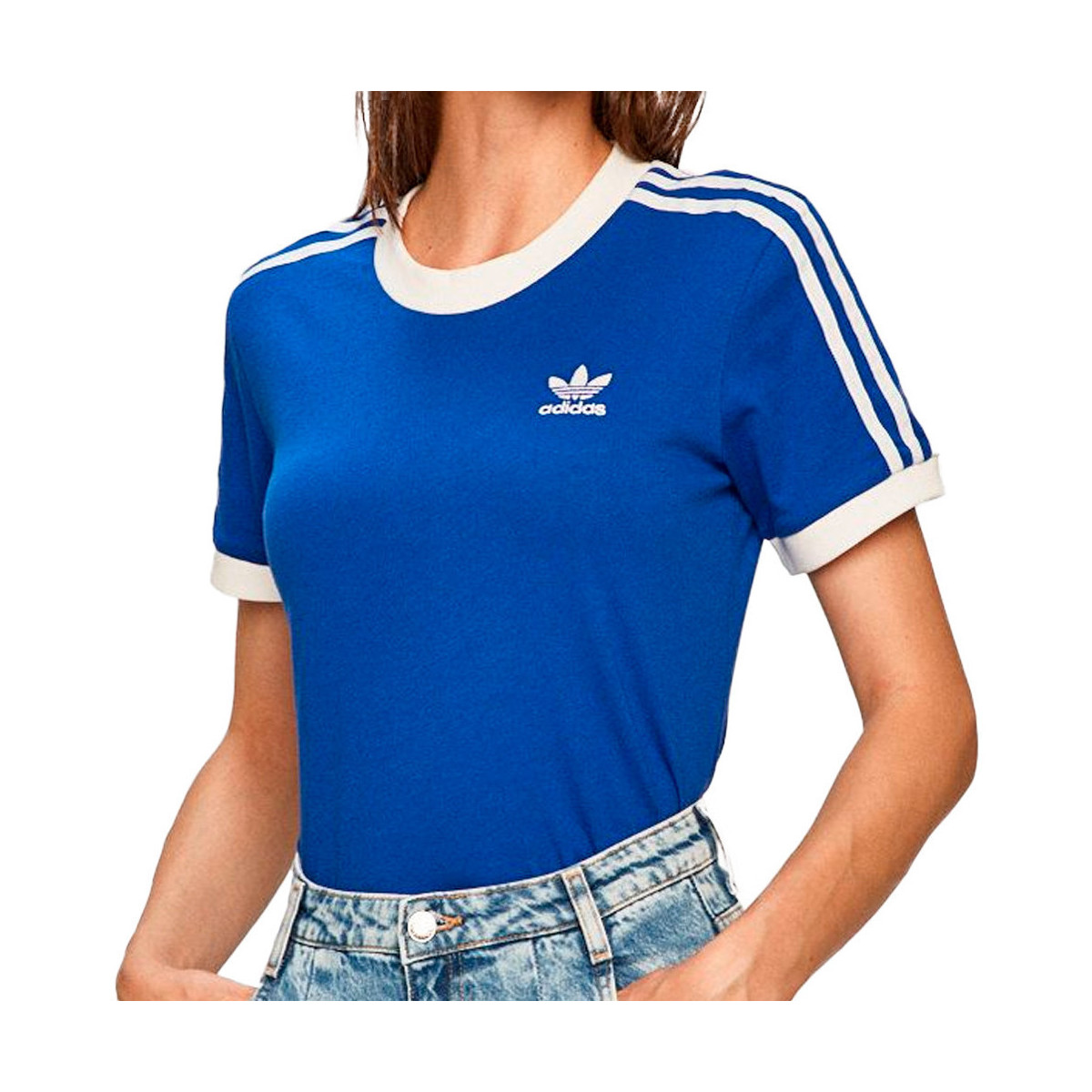 Textil Mulher T-shirts e Pólos adidas kosarka Originals  Azul
