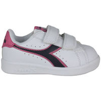 Sapatos Criança Sapatilhas Diadora Game p td 101.173339 01 C8593 White/Black iris/Pink pas Branco