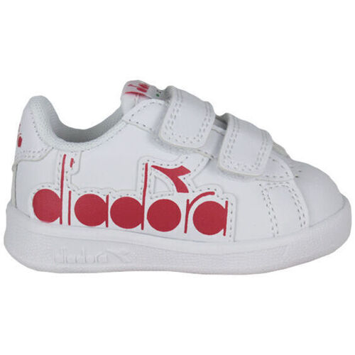 Sapatos Criança Sapatilhas Sch Diadora 101.176276 01 C0823 White/Ferrari Red Italy Vermelho