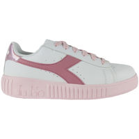 Sapatos Criança Sapatilhas Diadora Game step gs 101.176595 01 C0237 White/Sweet pink Rosa