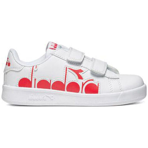 Sapatos Criança Sapatilhas Sch Diadora 101.176275 01 C0823 White/Ferrari Red Italy Vermelho