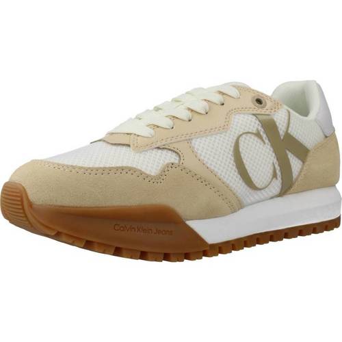 Sapatos Mulher Sapatilhas Calvin Klein Jeans TOOTHY RUNNER BOLD Bege