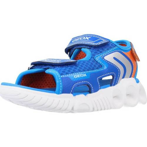 Sapatos Rapaz Sandálias Geox J SANDAL WROOM BOY Azul