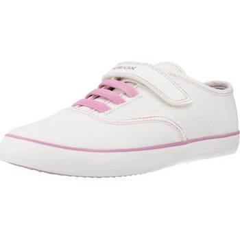 Sapatos Rapariga Sapatilhas Geox J GISLI GIRL Branco