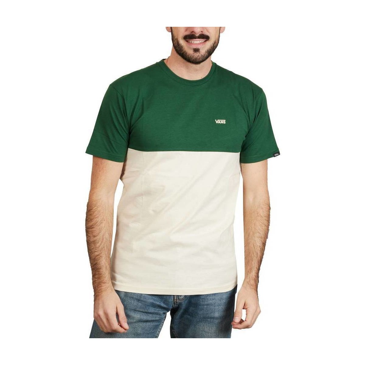 Textil Homem Camisas mangas curtas Vans COLORBLOCK TEE Verde