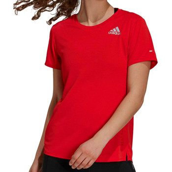 Textil Mulher T-shirts panel e Pólos adidas Originals  Vermelho