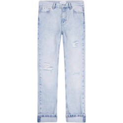 Textil Mulher Calças Jeans Топик calvin klein оригинал J30J322426 Azul