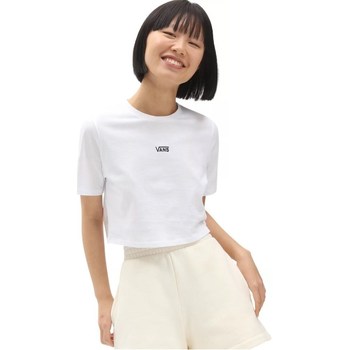 Textil Mulher T-Shirt mangas curtas Vans Flying V Crop Crew Branco