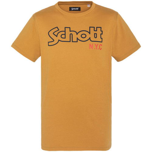 Textil Homem T-shirts Women e Pólos Schott  Amarelo