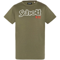 Textil Homem T-shirts e Pólos Schott  Verde