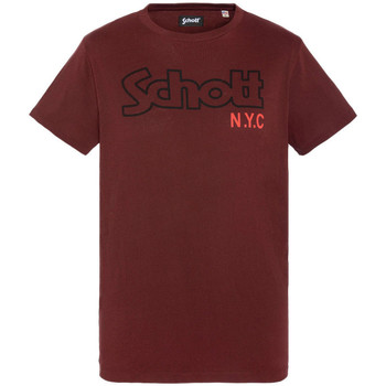 Textil Homem T-shirts Women e Pólos Schott  Vermelho