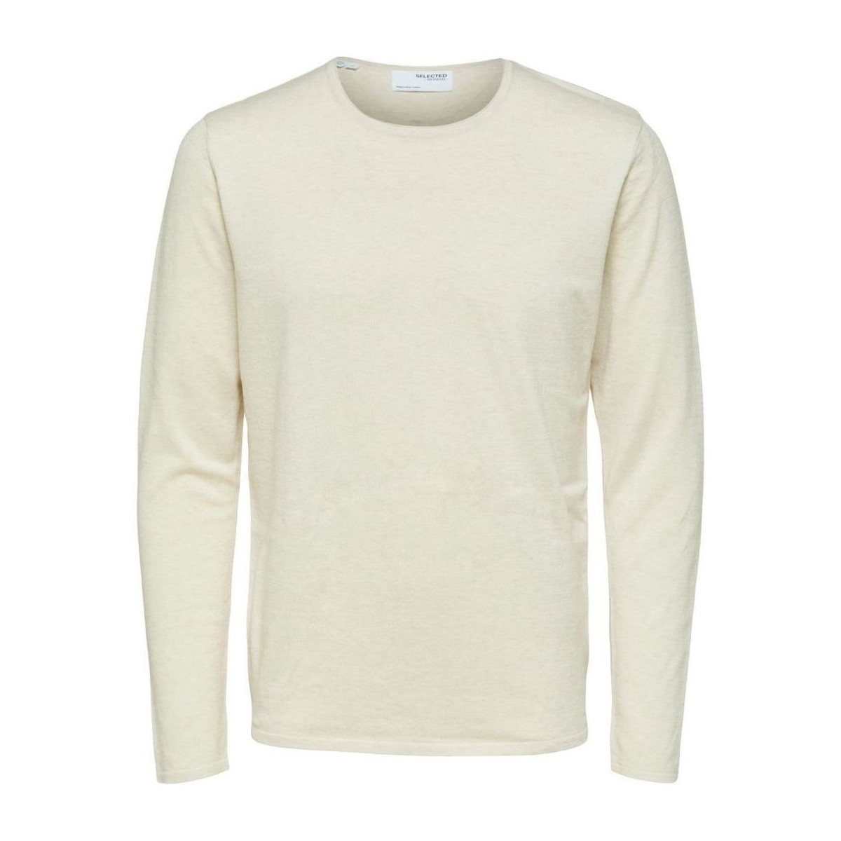 Textil Homem camisolas Selected 16079774 ROME-ANGORA Branco