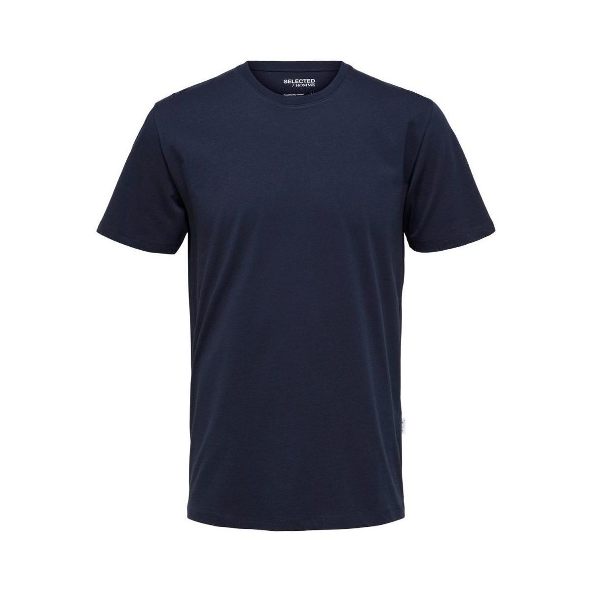 Textil Homem T-shirts e Pólos Selected 16087842 HASPEN-NAVY BLAZER Azul