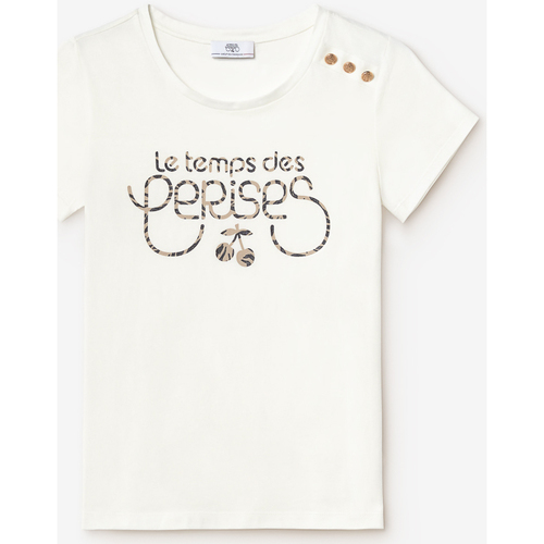 Textil Mulher T-shirts e Pólos Le Temps des Cerises T-shirt SAVANA Branco