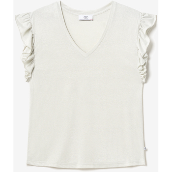 Textil Mulher T-shirts e Pólos G-Star T-shirt met folielogo T-shirt RYLS Branco