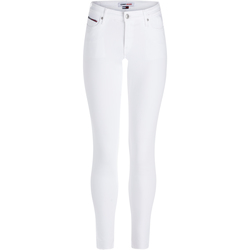Textil Mulher Calças de ganga slim Tommy Hilfiger  Branco