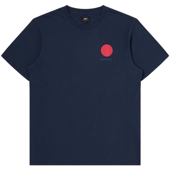 Textil Homem T-shirts e Pólos Edwin T-Shirt Japanese Sun - Navy Blazer Azul
