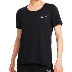 Textil Mulher T-Shirt tops mangas curtas Nike  Preto