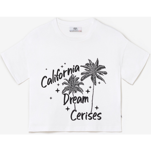 Textil Rapariga Partilhada por pai e filho, é uma verdadeira paixão pela ganga que anima a marca Le Temps des Cerises T-shirt PALMIGI Preto