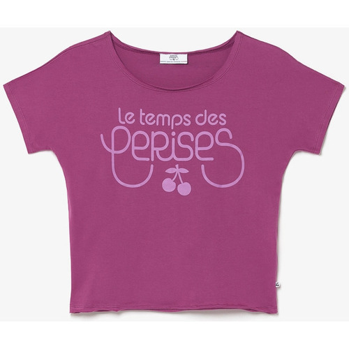 Textil Rapariga Plantas e Flores Artificiais Le Temps des Cerises T-shirt MUSGI Rosa