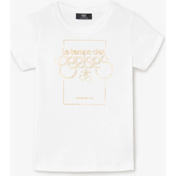 Textil Rapariga T-shirts e Pólos Chinelos / Tamancosises T-shirt THEAGI Branco