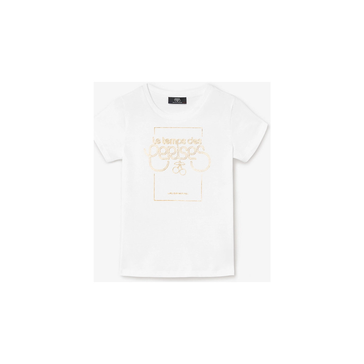 Textil Rapariga T-shirts e Pólos Le Temps des Cerises T-shirt THEAGI Branco