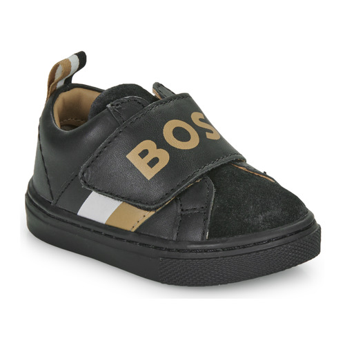 Sapatos Rapaz Sapatilhas BOSS J09202 Preto