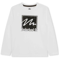 T-shirt Timberland Brand Carrier Front Print Graphic Slub branco