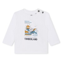 Teamp Rapaz T-Shirt mangas curtas Timberland T60005-10P-C Branco