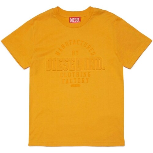 Textil Rapaz T-Shirt for mangas curtas Diesel J01124-KYAR1 Amarelo