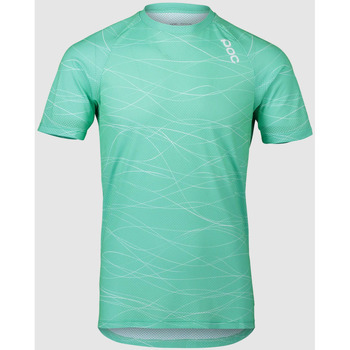 Textil Homem T-shirts e Pólos Poc 52842-8389 MTB  PURE TEE LINES FLUORITE GREEN Verde