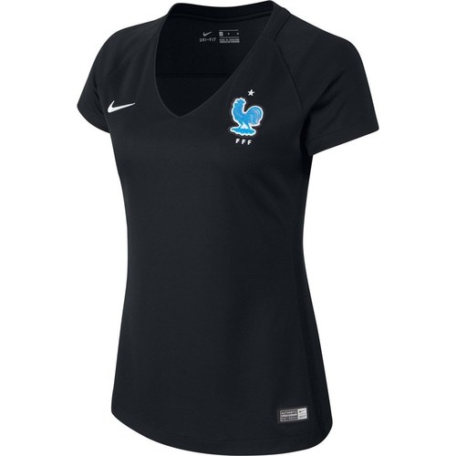 Textil Mulher T-Shirt mangas curtas Nike shield France 2017 Stadium Preto