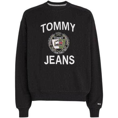 Textil Homem Sweats Tommy Jeans  Preto