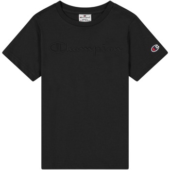 Textil Rapaz T-Shirt mangas curtas Champion T-shirt enfant  Cml Logo Preto