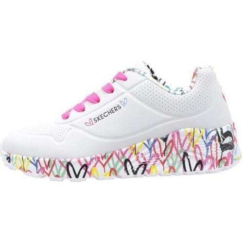 Sapatos Rapariga Sapatilhas Skechers Lights UNO LITE-LOVE Branco