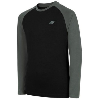 Textil Rapaz Short Sleeve Space Dye Performance Knit Shirt 4F JTSML001 Preto
