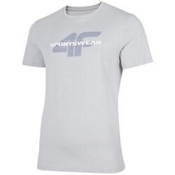Textil Homem T-Shirt mangas curtas 4F TSM032 Cinza