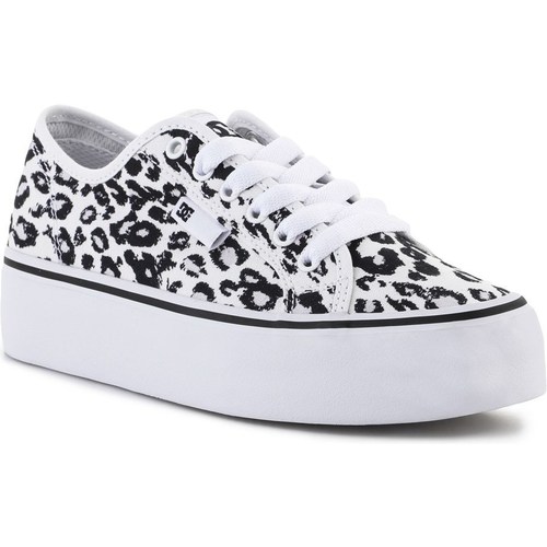 Sapatos Mulher Sapatilhas DC Shoes Furry animals on sneakers Branco, Preto