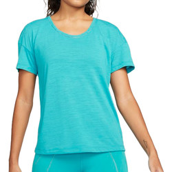 Textil Mulher T-Shirt tops mangas curtas Nike  Azul