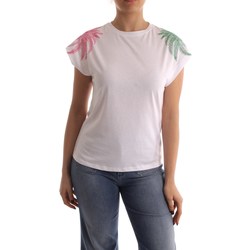 Textil Mulher T-Shirt mangas curtas Marella OXALIS Branco