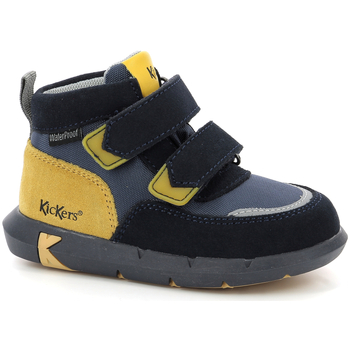 Sapatos Rapaz Sapatilhas de cano-alto Kickers Junibo Amarelo