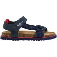 Sapatos Rapaz Chinelos Pepe jeans knitted  Azul